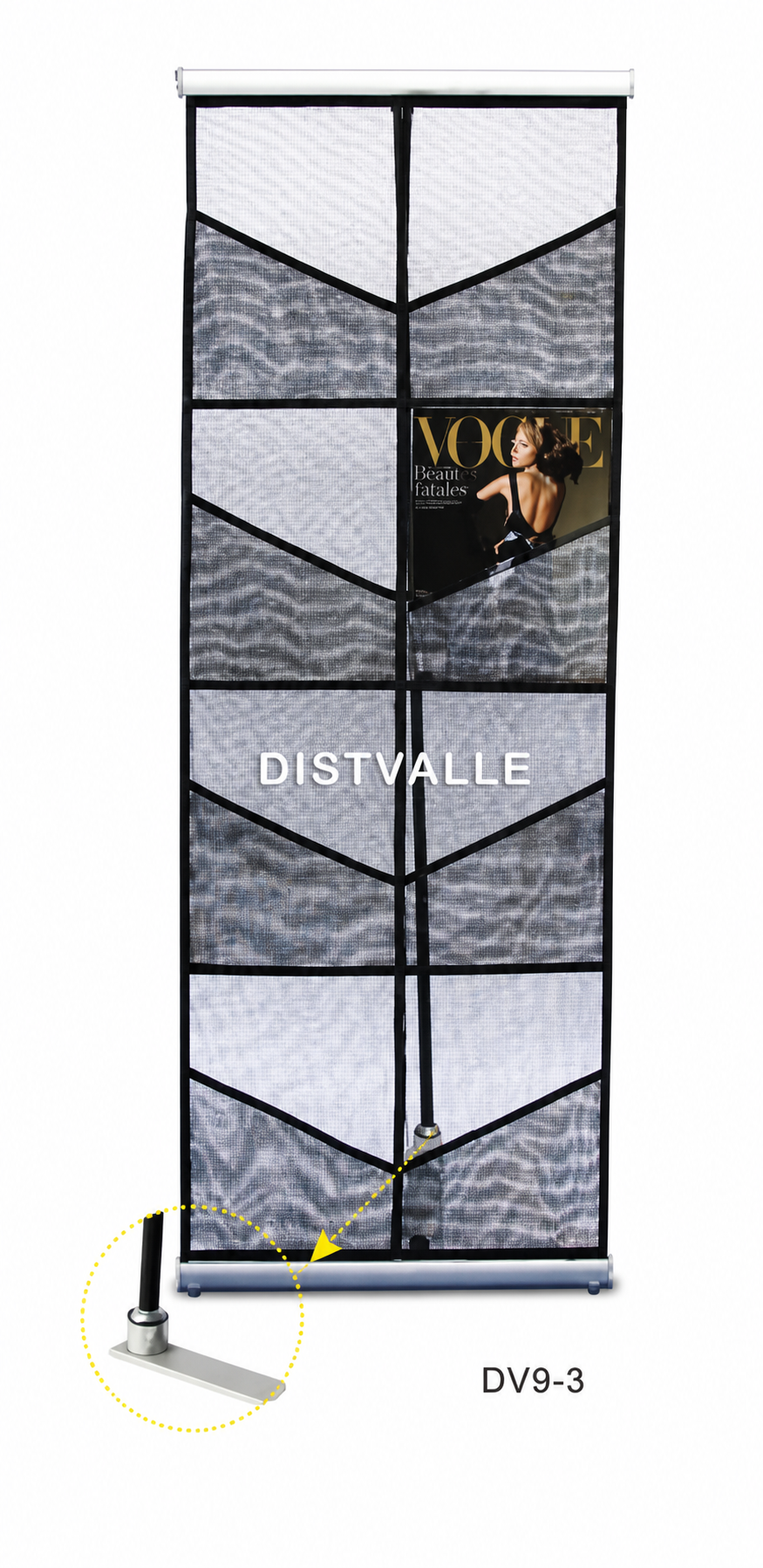 Double list brochur holder